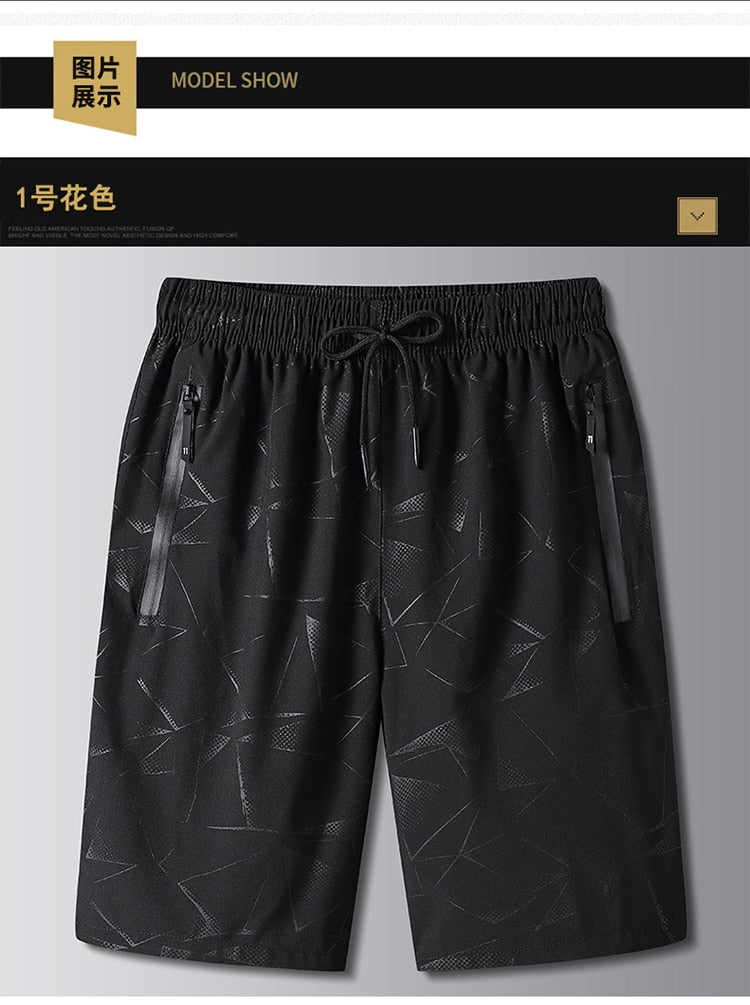 Summer New Mens Casual Bermuda Trouers Beach Black Grey Solid Shorts Sport Running Man Pants OverSize 7025 2