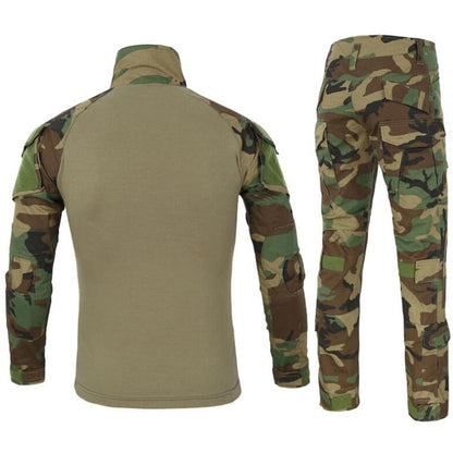 Tactical Camouflage Uniform Military Clothes Outdoor Army Filde Fight Combat Tops T Shirts Hiking Camping Cargo Pants Tracksuit