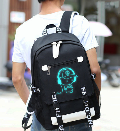 Teenage Waterproof Backpack Cute Kids Black Nylon School Bags For Boys Laptop Anti Theft Backpack Men Book Bag Sac A Dos