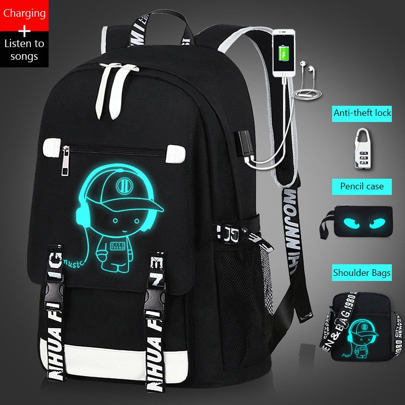 Teenage Waterproof Backpack Cute Kids Black Nylon School Bags For Boys Laptop Anti Theft Backpack Men Book Bag Sac A Dos A11