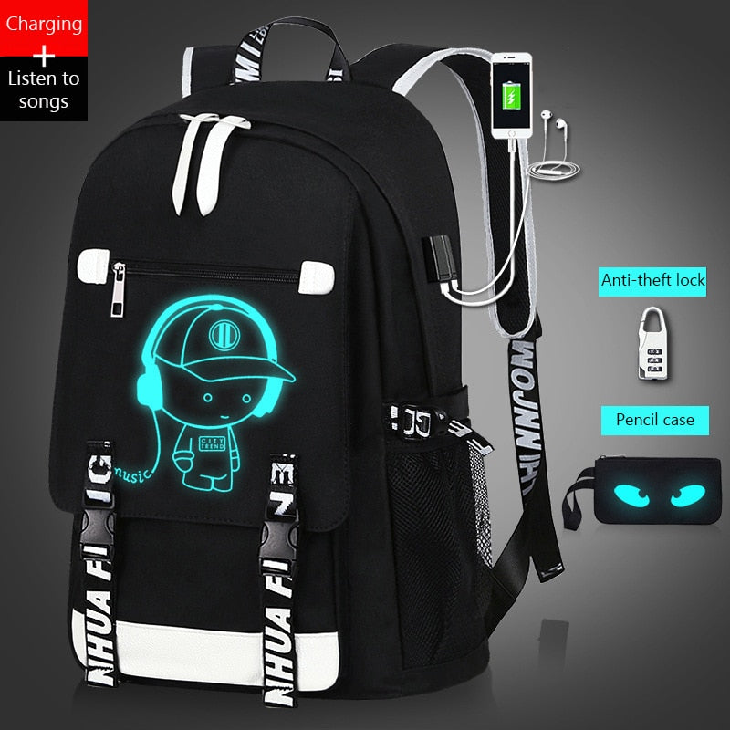 Teenage Waterproof Backpack Cute Kids Black Nylon School Bags For Boys Laptop Anti Theft Backpack Men Book Bag Sac A Dos A4