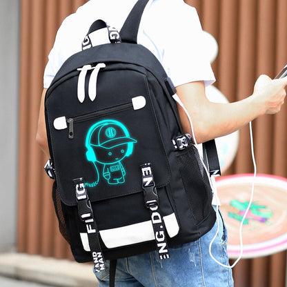 Teenage Waterproof Backpack Cute Kids Black Nylon School Bags For Boys Laptop Anti Theft Backpack Men Book Bag Sac A Dos