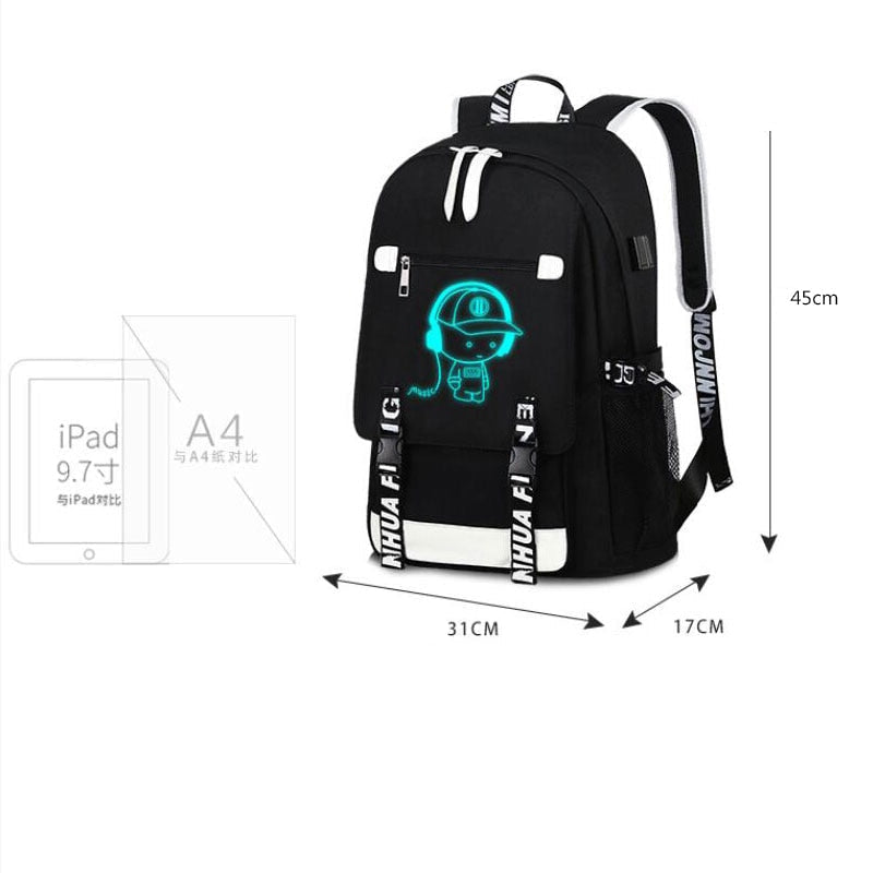 Teenage Waterproof Backpack Cute Kids Black Nylon School Bags For Boys Laptop Anti Theft Backpack Men Book Bag Sac A Dos