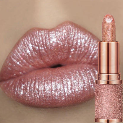 Temperature Color Changing Glitter Lipstick Waterproof Long Lasting Moisturizing Velvet Matte Lip Tint Red Pink Sexy Lips Makeup