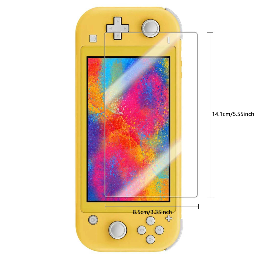 Tempered Glass Screen Protector Compatible-Nintendo Switc/ Switch Lite/ Switch OLED Hard Protector Film for Switch Game Console 2PC Switch Lite