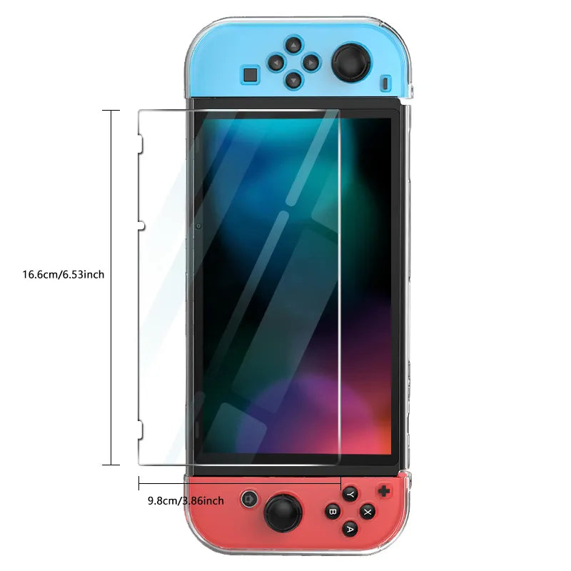 Tempered Glass Screen Protector Compatible-Nintendo Switc/ Switch Lite/ Switch OLED Hard Protector Film for Switch Game Console