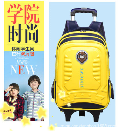 Trolley Children School Bags With Wheels For Girls Boys Mochila Kids Backpack Trolley Luggage backpack Escolar Backbag Schoolbag