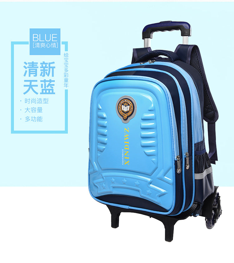 Trolley Children School Bags With Wheels For Girls Boys Mochila Kids Backpack Trolley Luggage backpack Escolar Backbag Schoolbag