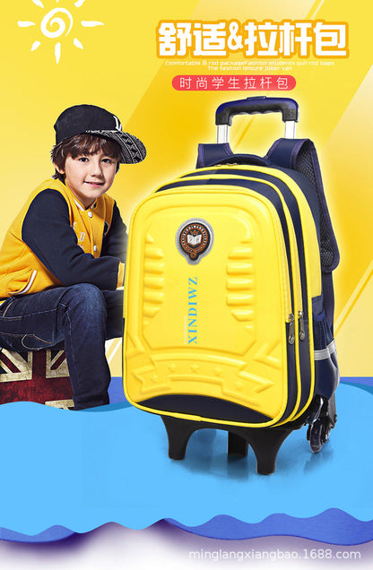 Trolley Children School Bags With Wheels For Girls Boys Mochila Kids Backpack Trolley Luggage backpack Escolar Backbag Schoolbag