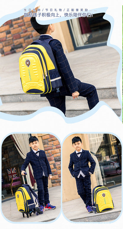 Trolley Children School Bags With Wheels For Girls Boys Mochila Kids Backpack Trolley Luggage backpack Escolar Backbag Schoolbag