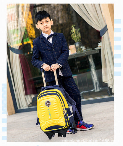 Trolley Children School Bags With Wheels For Girls Boys Mochila Kids Backpack Trolley Luggage backpack Escolar Backbag Schoolbag