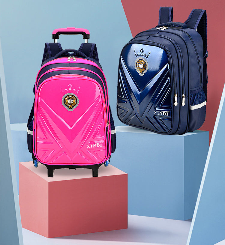 Trolley Children School Bags With Wheels Mochila Kids Backpack Trolley Luggage For Girls Boys backpack Escolar Backbag Schoolbag