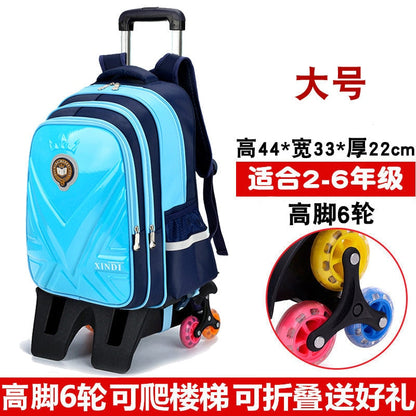 Trolley Children School Bags With Wheels Mochila Kids Backpack Trolley Luggage For Girls Boys backpack Escolar Backbag Schoolbag