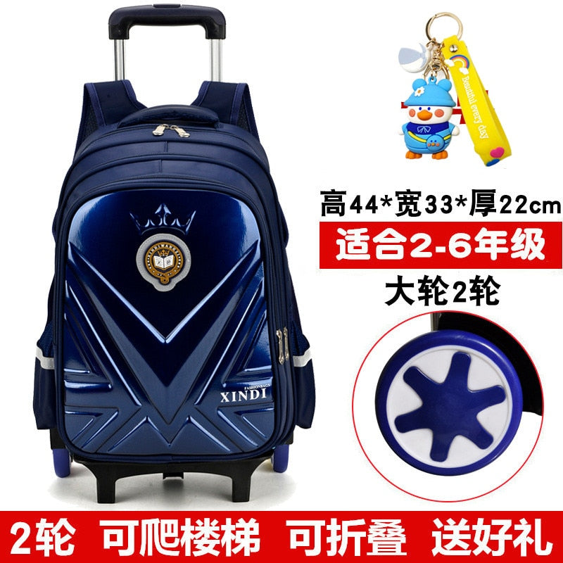 Trolley Children School Bags With Wheels Mochila Kids Backpack Trolley Luggage For Girls Boys backpack Escolar Backbag Schoolbag