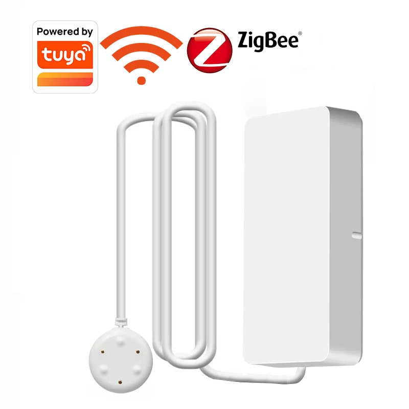 Tuya Water Leakage Alarm - WiFi/Zigbee Sensor for Flood Alert & Security