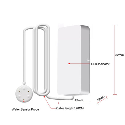 Tuya Water Leakage Alarm - WiFi/Zigbee Sensor for Flood Alert & Security