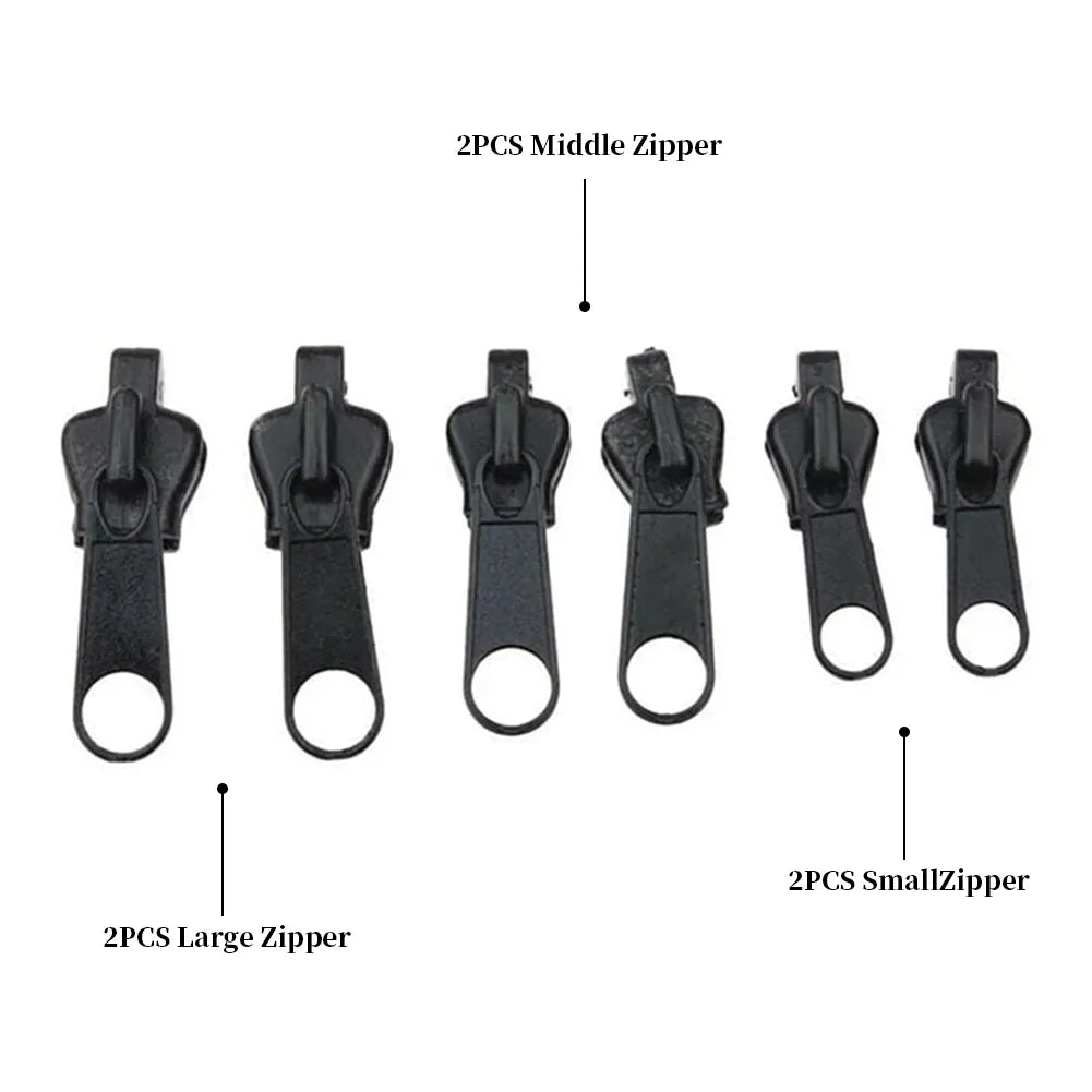 Universal Zipper Puller Head Instant Fix Zipper Repair Kit Replacement Zip Slider Teeth Rescue New Design Zipper DIY Sewing Tool