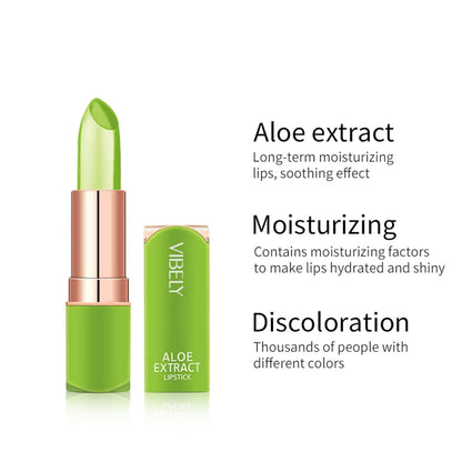 VIBELY New 7 Color Color Mood Changing Lip Balm Natural Aloe Vera Lipstick Long Lasting Moisturizing Makeup Cosmetics for Women