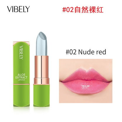 VIBELY New 7 Color Color Mood Changing Lip Balm Natural Aloe Vera Lipstick Long Lasting Moisturizing Makeup Cosmetics for Women SJ452