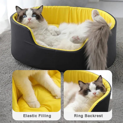 Very Soft Luxury Dog Bed Kennel Cat House Pet Cozy Cushion Pet Basket Puppy For Sofa Lounger Small Medium Dogs Beds Pillow Mat