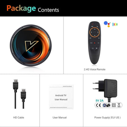 W2 ATV TV Box Android 11 Amlogic S905W2 Support 4K AV1 2.4&5G Wifi BT with Google Voice Remote 2G16G 4G32G 64G Smart TV Box