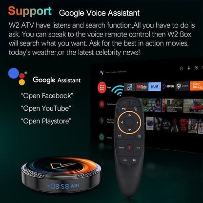 W2 ATV TV Box Android 11 Amlogic S905W2 Support 4K AV1 2.4&5G Wifi BT with Google Voice Remote 2G16G 4G32G 64G Smart TV Box