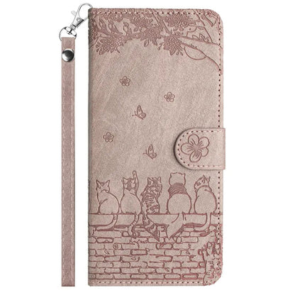 Wallet Cat Embossed Flip Over Leather Case For Xiaomi Poco X5 M4 Pro