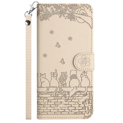 Wallet Cat Embossed Flip Over Leather Case For Xiaomi Poco X5 M4 Pro