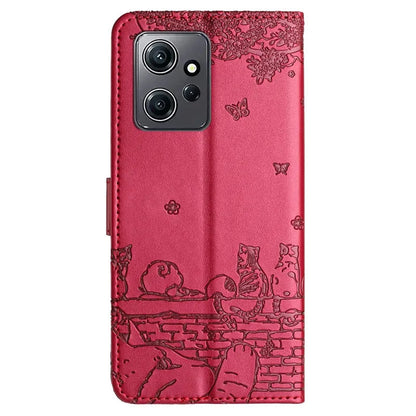 Wallet Cat Embossed Flip Over Leather Case For Xiaomi Redmi 12C 11A K60 Pro Note 12 12 Pro 12S 11S 11 Pro Plus