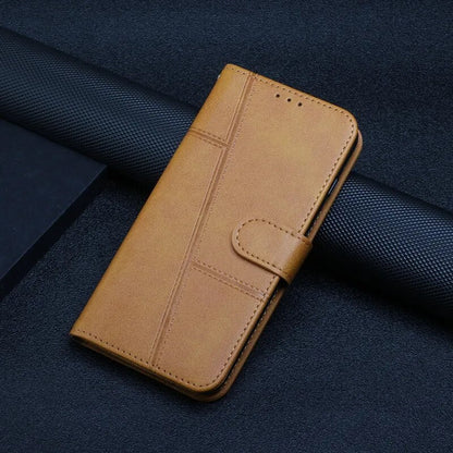 Wallet Flip Cowhide Pattern Anti Drop Leather Cover For Xiaomi Redmi 12 12C Note 12 12S 12 Pro Plus 11S Pro Coffee
