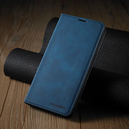 Wallet Flip Leather Case For Xiaomi Redmi 12C 10C 9A 9C 9T Note 12 Pro 12S 11 Pro 11S 10 Pro 9 Pro 8 Mi Poco X5 Pro 11T 12T Pro Blue