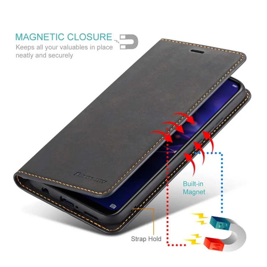 Wallet Flip Leather Case For Xiaomi Redmi 12C 10C 9A 9C 9T Note 12 Pro 12S 11 Pro 11S 10 Pro 9 Pro 8 Mi Poco X5 Pro 11T 12T Pro