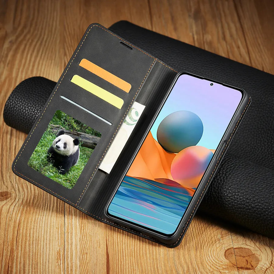 Wallet Flip Leather Case For Xiaomi Redmi 12C 10C 9A 9C 9T Note 12 Pro 12S 11 Pro 11S 10 Pro 9 Pro 8 Mi Poco X5 Pro 11T 12T Pro