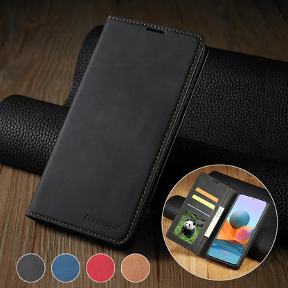 Wallet Flip Leather Case For Xiaomi Redmi 12C 10C 9A 9C 9T Note 12 Pro 12S 11 Pro 11S 10 Pro 9 Pro 8 Mi Poco X5 Pro 11T 12T Pro