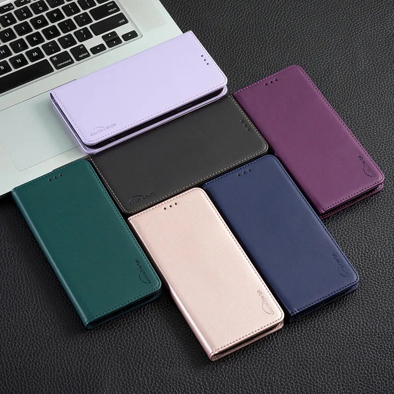 Wallet Magnetic Flip Leather Case For Xiaomi 13 Lite 12T 12 Lite 11T 11 Lite Poco X5 Pro F5 Pro X3 NFC Redmi 12 Note 12 11 Pro 9