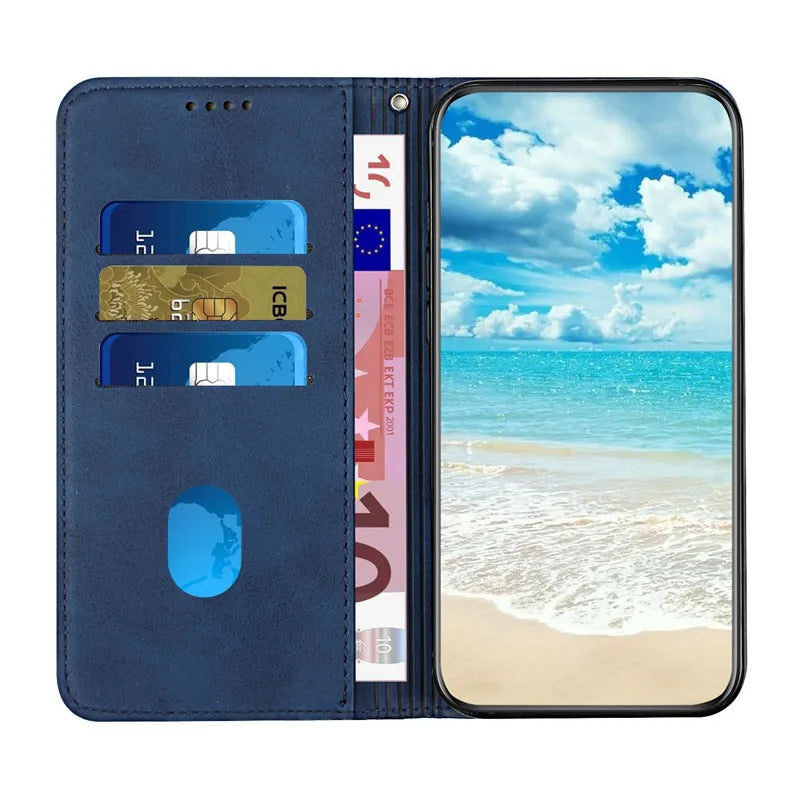 Wallet Magnetic Leather Case For Xiaomi 13 12T 11T Pro Redmi 12C 10C 9 Note 12 12S 12 Pro 11 Pro 10 10 Pro 9 Pro Poco X5 X3 NFC