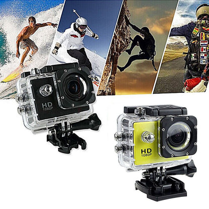 Waterproof HD 1080P Digital Video Camera - G22 COMS Sensor, Wide Angle Lens, Sports Camera for Swimming and Diving