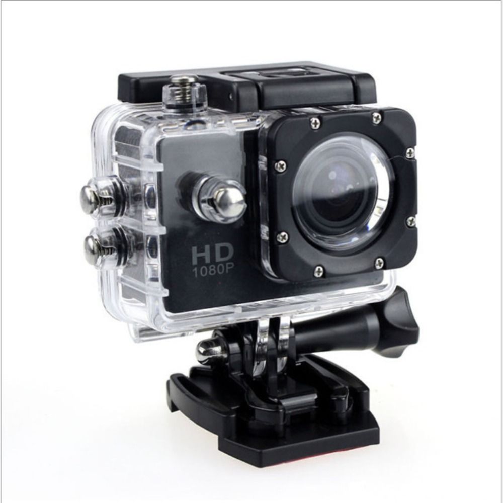Waterproof HD 1080P Digital Video Camera - G22 COMS Sensor, Wide Angle Lens, Sports Camera for Swimming and Diving Black