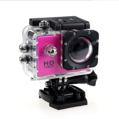 Waterproof HD 1080P Digital Video Camera - G22 COMS Sensor, Wide Angle Lens, Sports Camera for Swimming and Diving Pink
