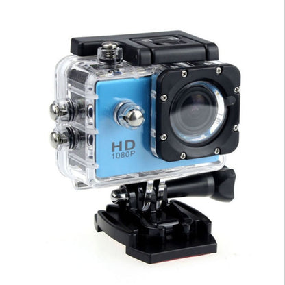 Waterproof HD 1080P Digital Video Camera - G22 COMS Sensor, Wide Angle Lens, Sports Camera for Swimming and Diving Blue