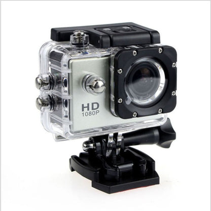 Waterproof HD 1080P Digital Video Camera - G22 COMS Sensor, Wide Angle Lens, Sports Camera for Swimming and Diving Silver