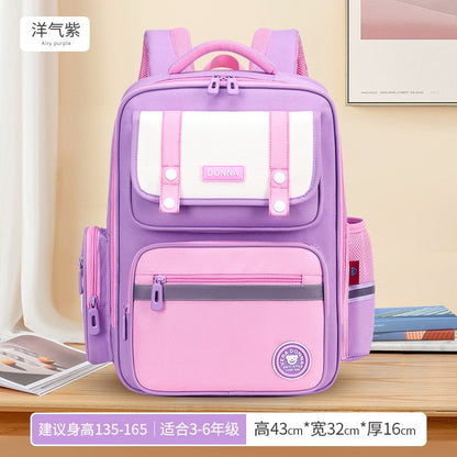 Waterproof children School Bags boys Girls primary school Backpacks kids book bag Schoolbag Orthopedic Backpack mochila infantil large purple