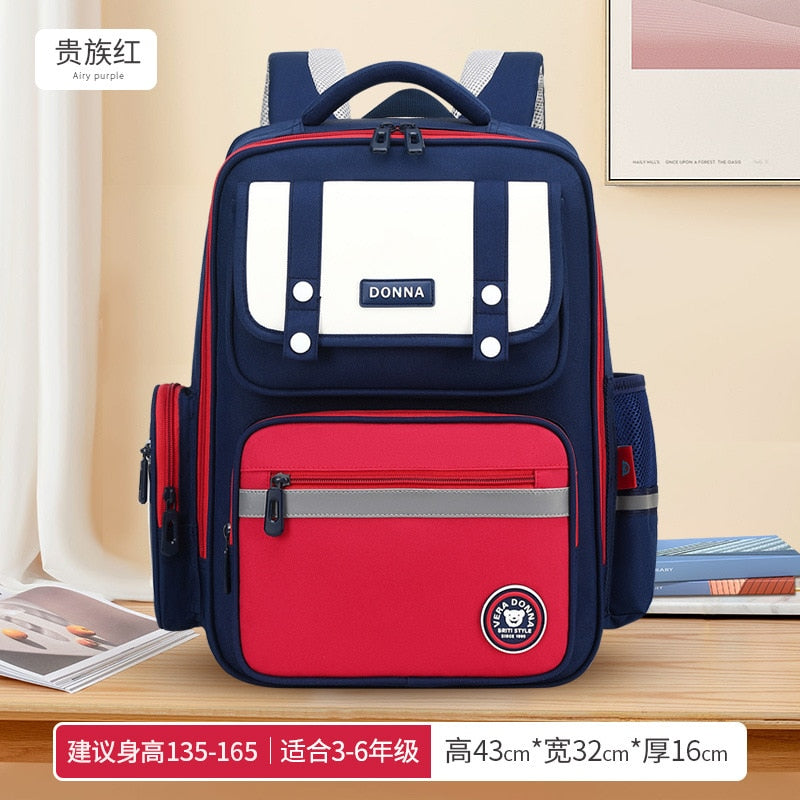 Waterproof children School Bags boys Girls primary school Backpacks kids book bag Schoolbag Orthopedic Backpack mochila infantil large red