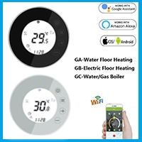 WiFi Smart Thermostat Touch screen Temperature controller for Water/Electric/Gas Boiler Works with Smart Home