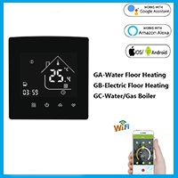 WiFi Smart Thermostat Touch screen Temperature controller for Water/Electric/Gas Boiler Works with Smart Home