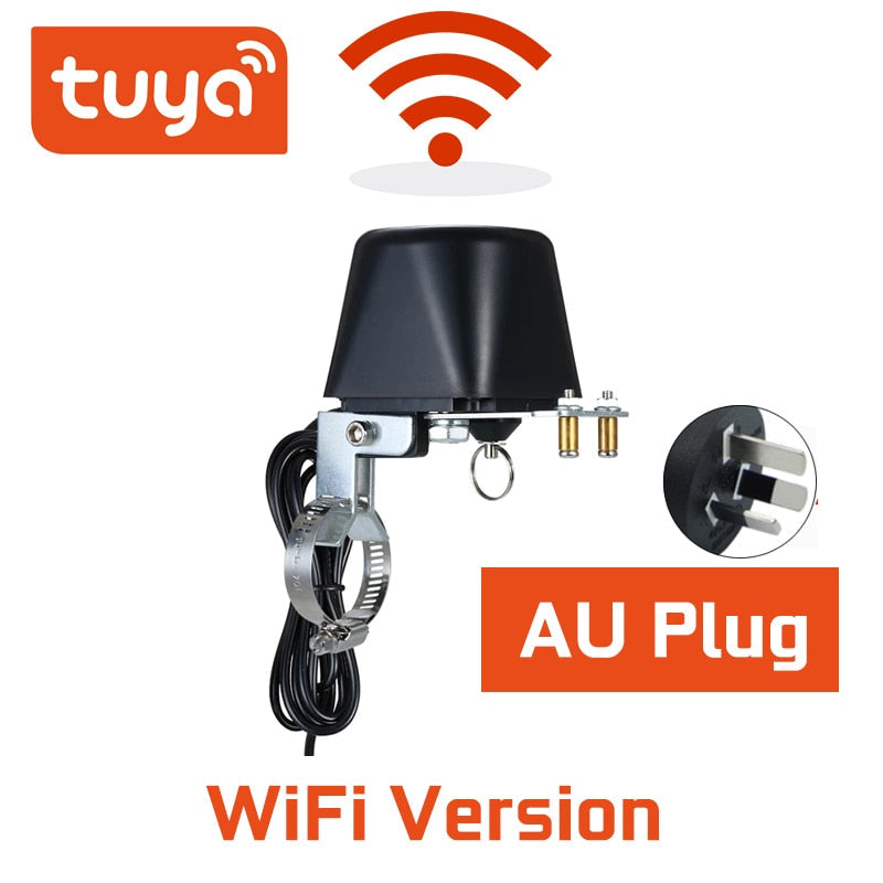 Wifi/Zigbee Smart Valve Controller for Water & Gas Pipelines, Alexa & Google Assistant Compatible WiFi AU Plug