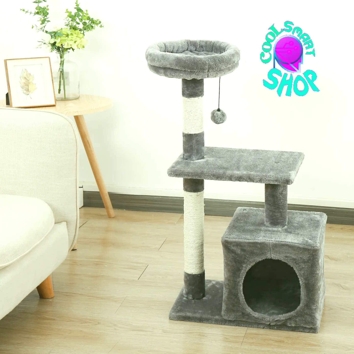 Cat Trees for Kittens Cat Furniture Towers with Scratching Posts Double Perches House Kitty Cat Activity Trees Climb