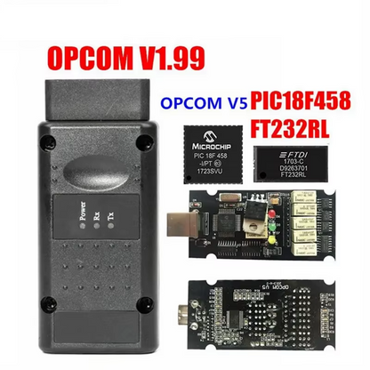 Firmware OPCOM V1.99/1.95/1.78/1.70/1.65 OBD2 for CAN-BUS Code Reader For Opel OP COM OP-COM Diagnostic PIC18F458 FTDI Chip