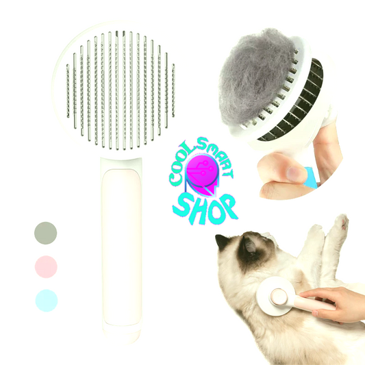 Pet Cat Brush Dog Comb Hair Removes Pet Hair Comb Self Cleaning Slicker Brush For Cats Dogs Removes Tangled Hair Beauty Products